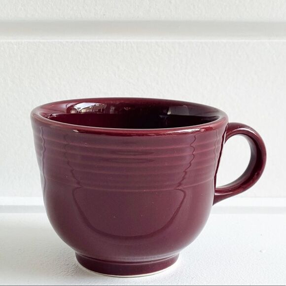 Fiesta Homer Laughlin Cinnabar Tea Cup and Saucer - Picture 6 of 9